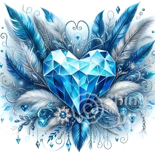 Cover Minder (Magnet) "Crystal-Heart"